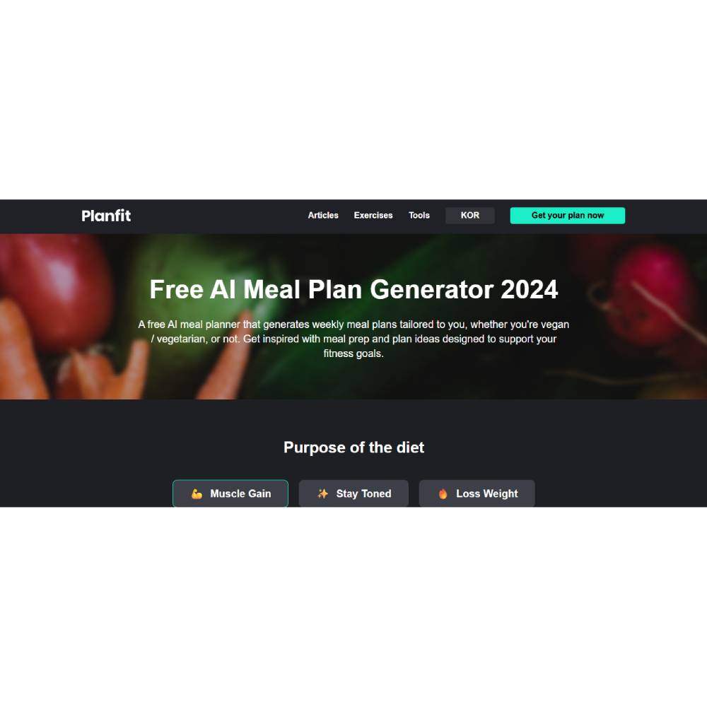 PlanFit.ai – Free AI Meal Plan Generator & Nutrition Optimizer