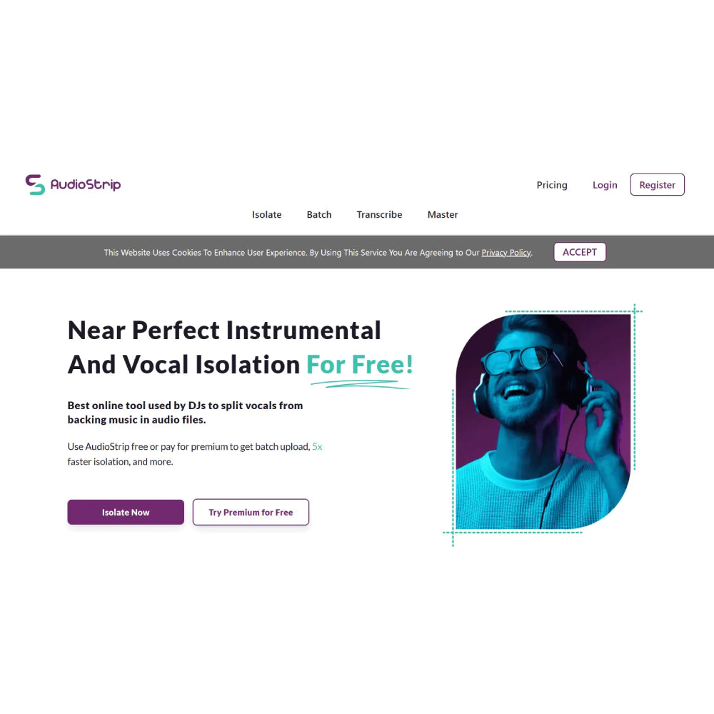 AudioStrip – AI-Powered Vocal & Instrumental Isolation Tool