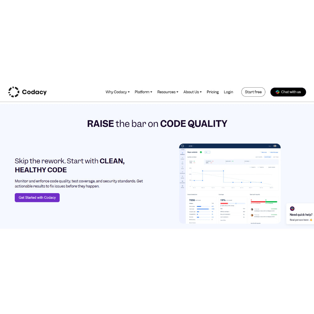 Codacy – AI-Powered Code Quality & Analysis Tool