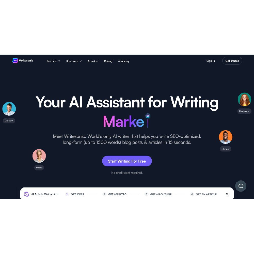 Writesonic – AI-Powered Content Generation & Writing Assistant