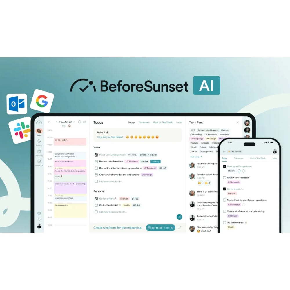 BeforeSunset AI – Personalized AI Daily Planner