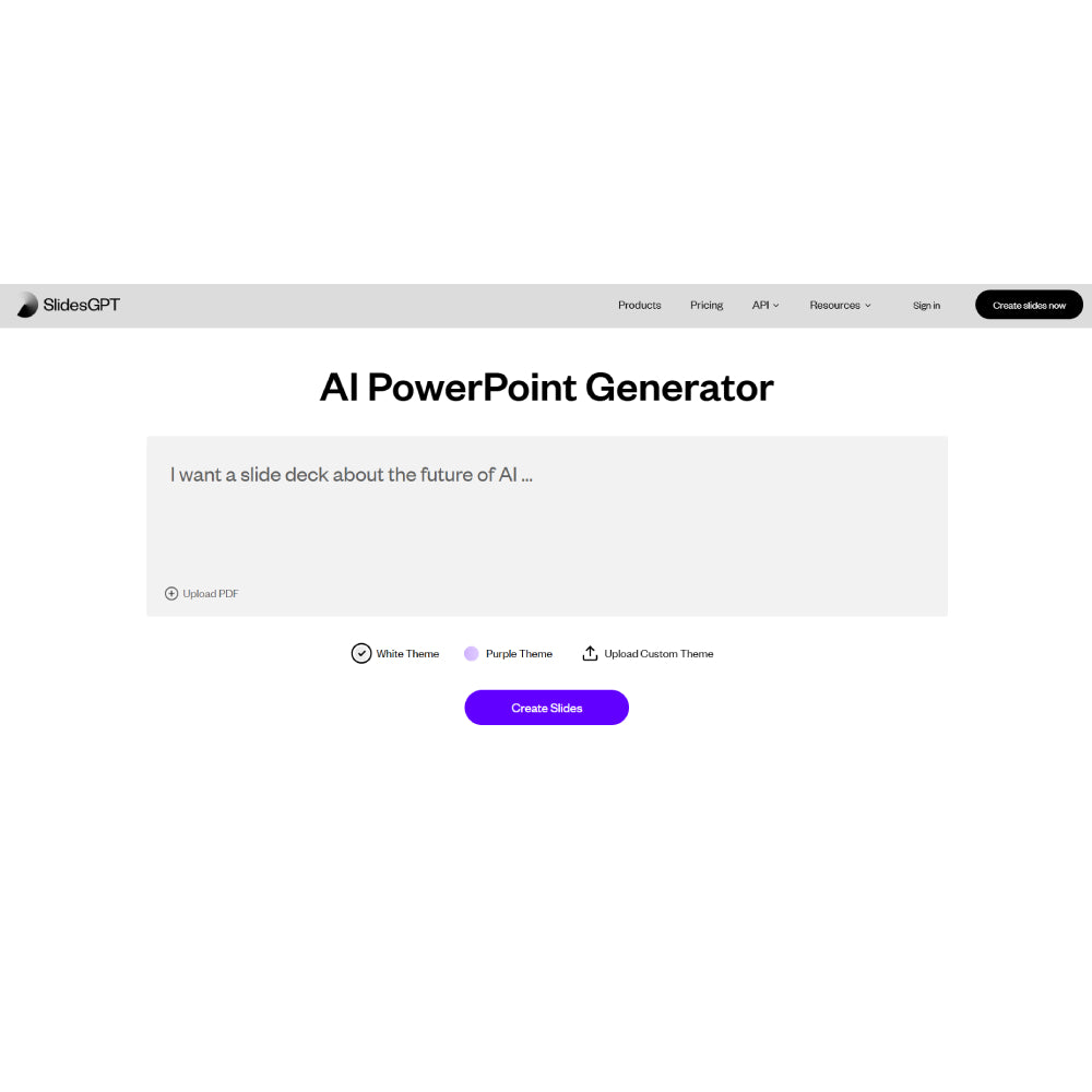 SlidesGPT — AI Slide and Presentation Generator