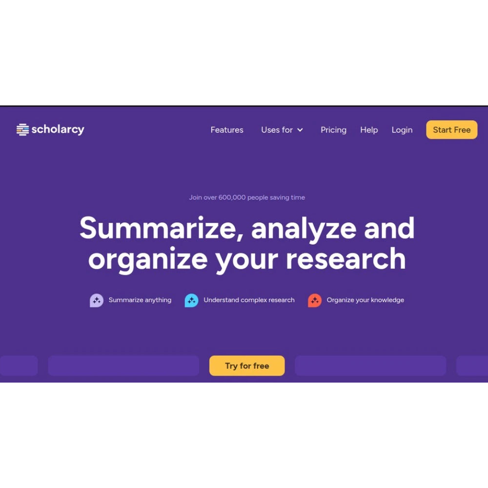 Scholarcy – AI-Powered Academic Research Summarizer