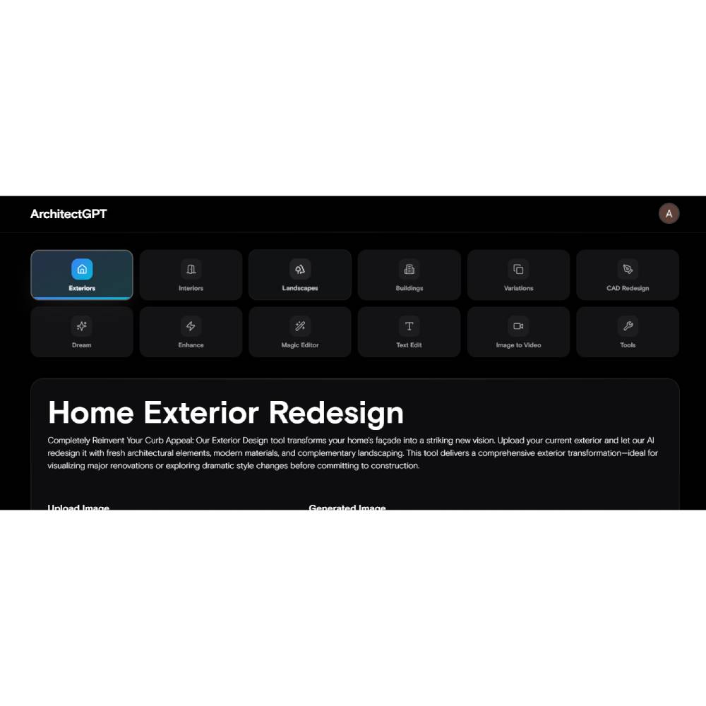 ArchitectGPT – AI Interior, Exterior & Property Design in Seconds