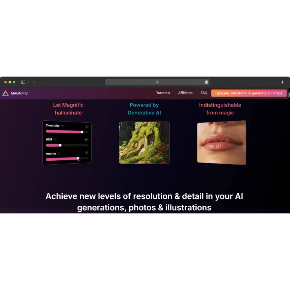 Magnific AI – AI Image Enhancement & Upscaling for Creative Projects