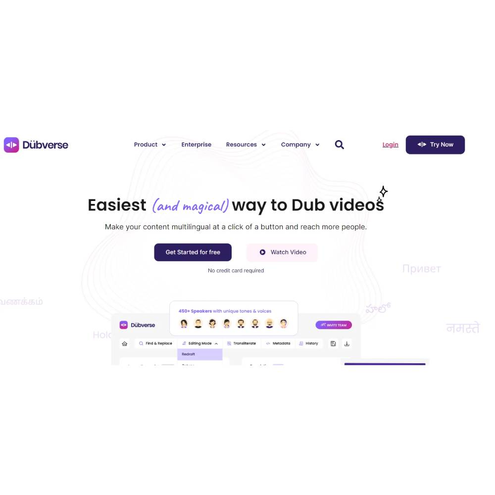 Dubverse – AI Video Dubbing & Subtitles in Multiple Languages