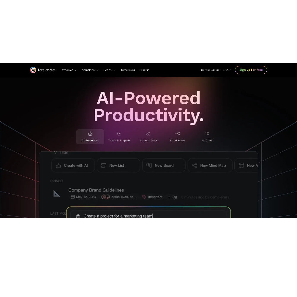 Taskade – AI Task Management & Collaboration Platform