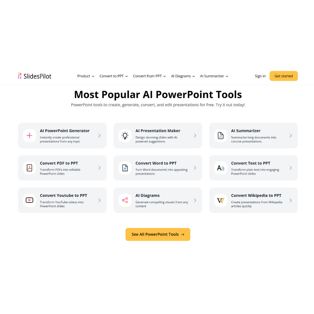 SlidesPilot — AI Presentation Generator and Converter