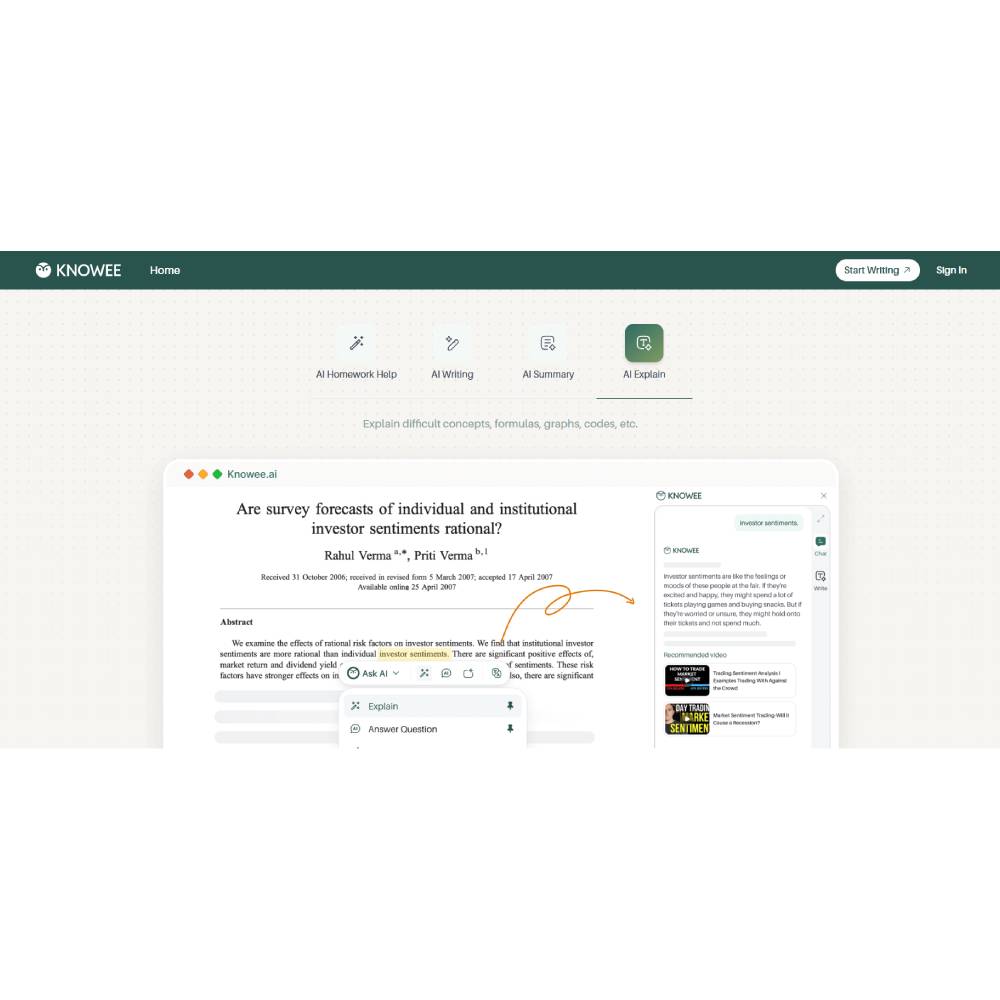 Knowee AI — Conversational Knowledge and Learning Assistant