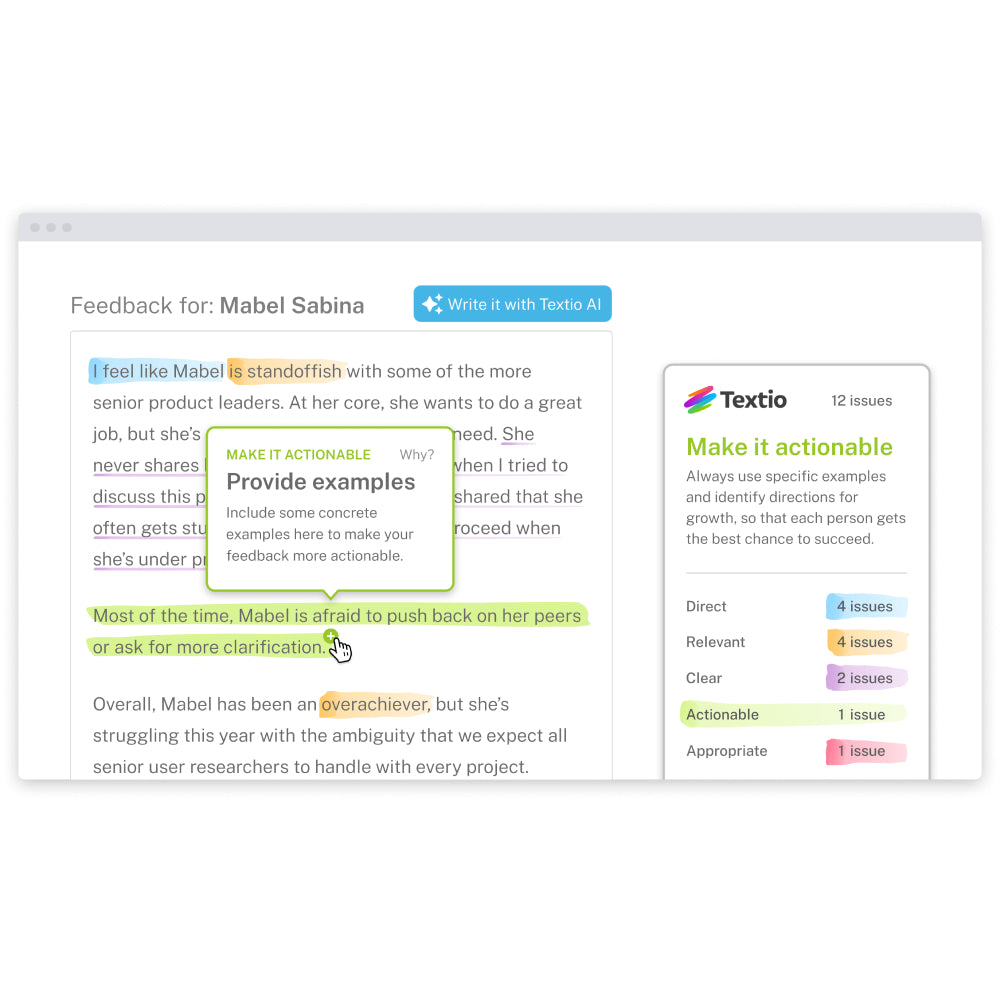 Textio  – AI-Powered Writing Enhancement Platform