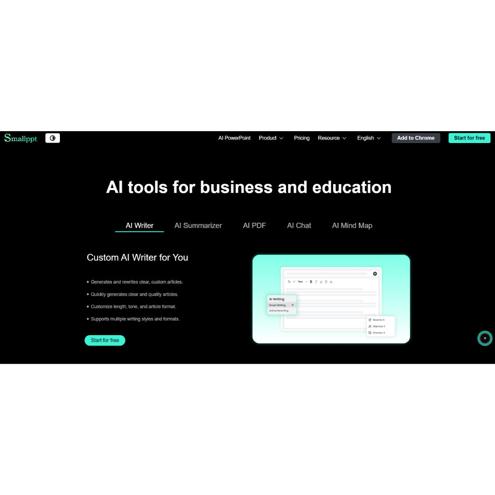 Smallppt — AI PowerPoint Generator & Smart Slide Maker