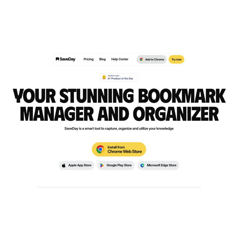 SaveDay — Smart AI Bookmark Manager & Knowledge Hub