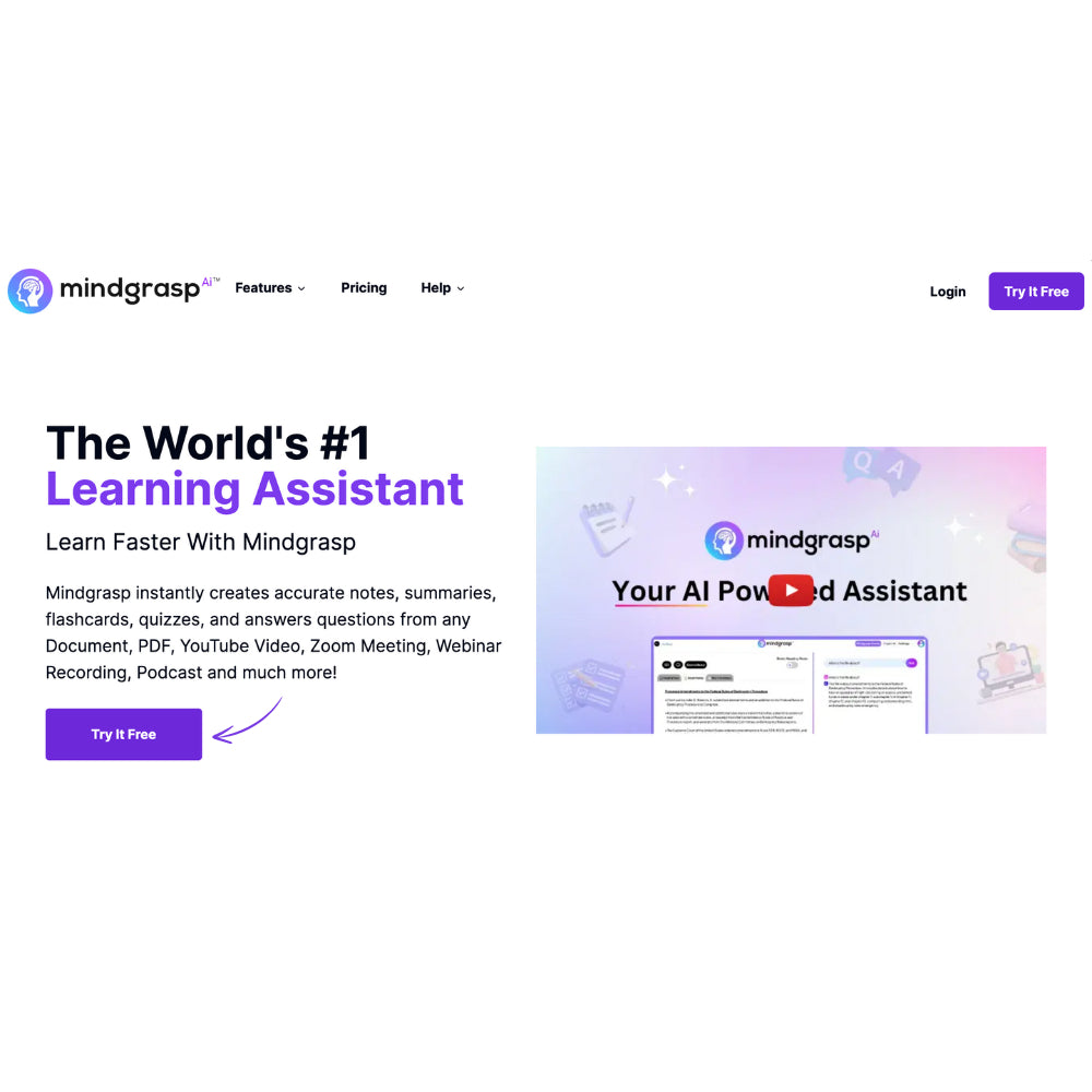 Mindgrasp – AI-Powered Study Assistant for Smarter Learning