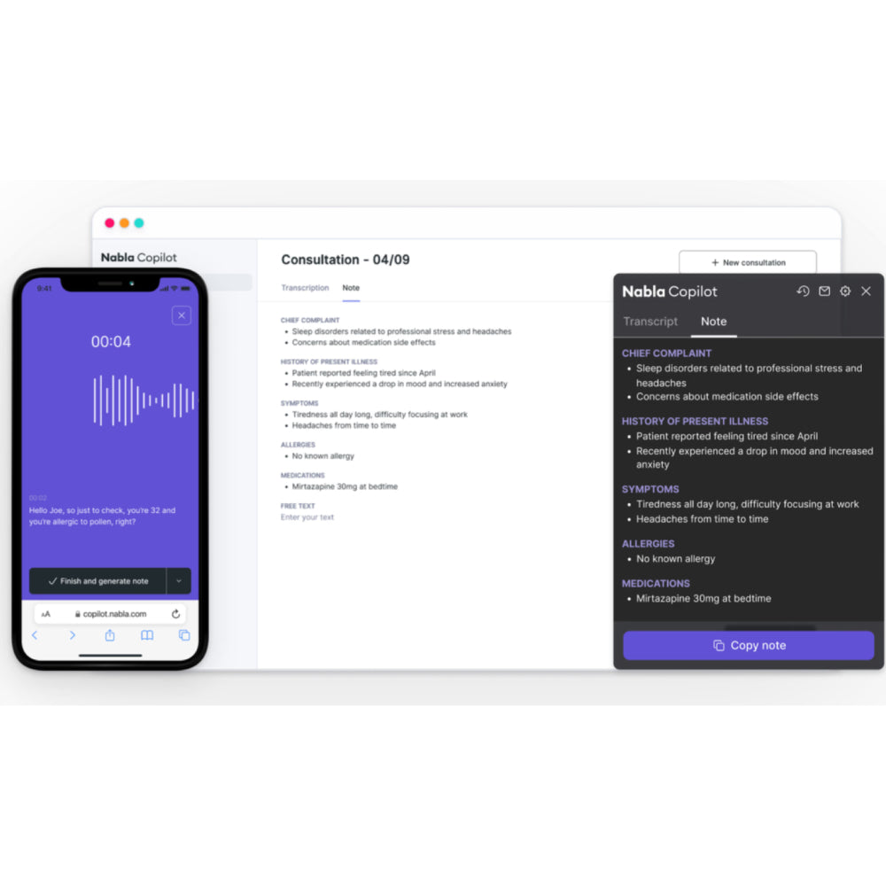 Nabla – Ambient AI Clinical Assistant & Documentation