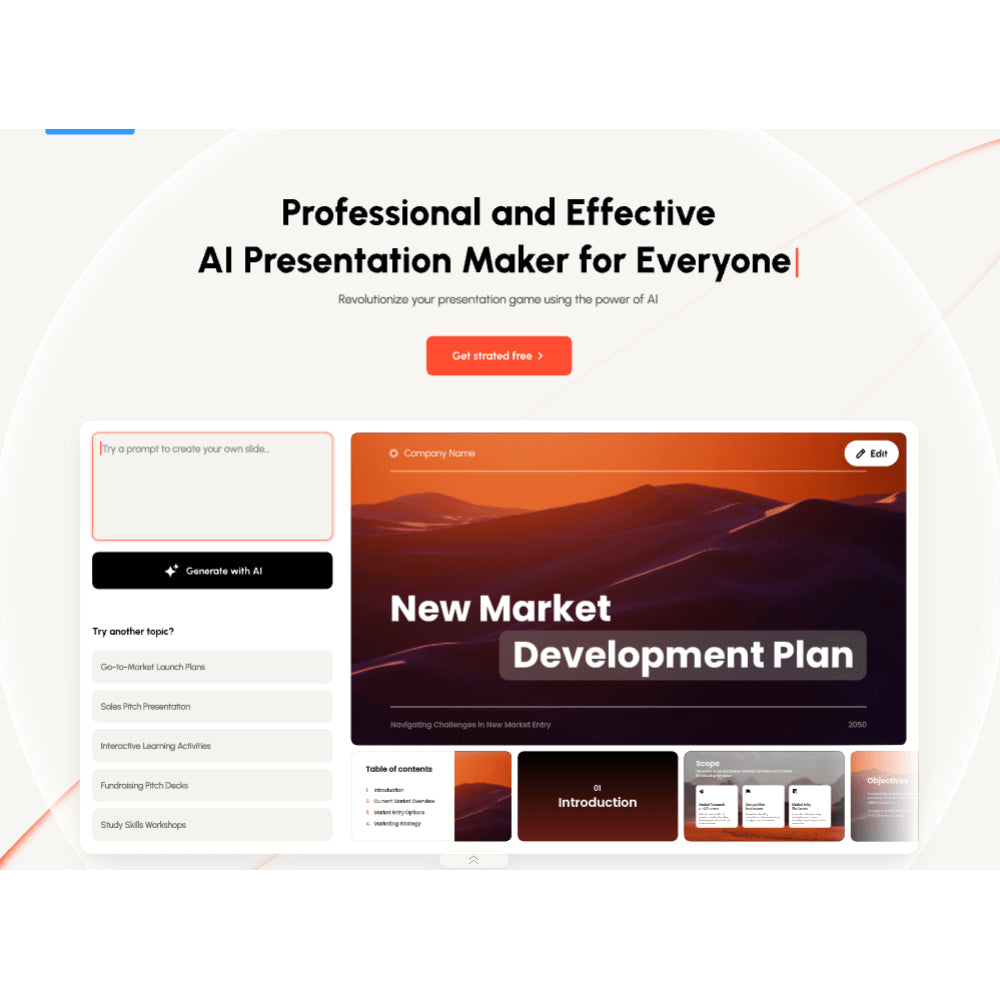 Presenti AI — Instant AI Slide & Document Converter