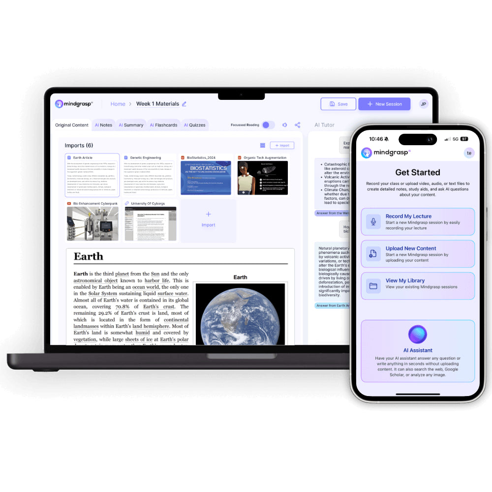 Mindgrasp – AI-Powered Study Assistant for Smarter Learning