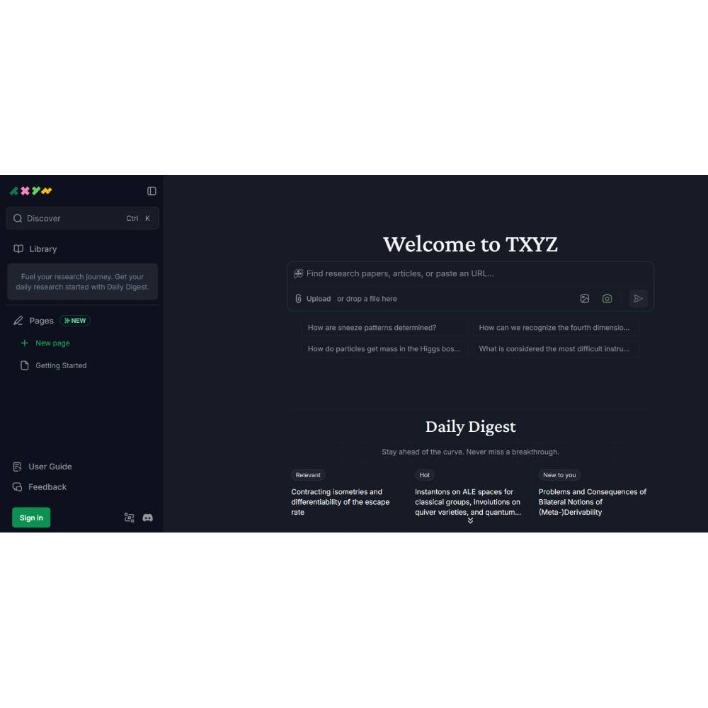 TXYZ — AI Research Assistant & Knowledge Platform