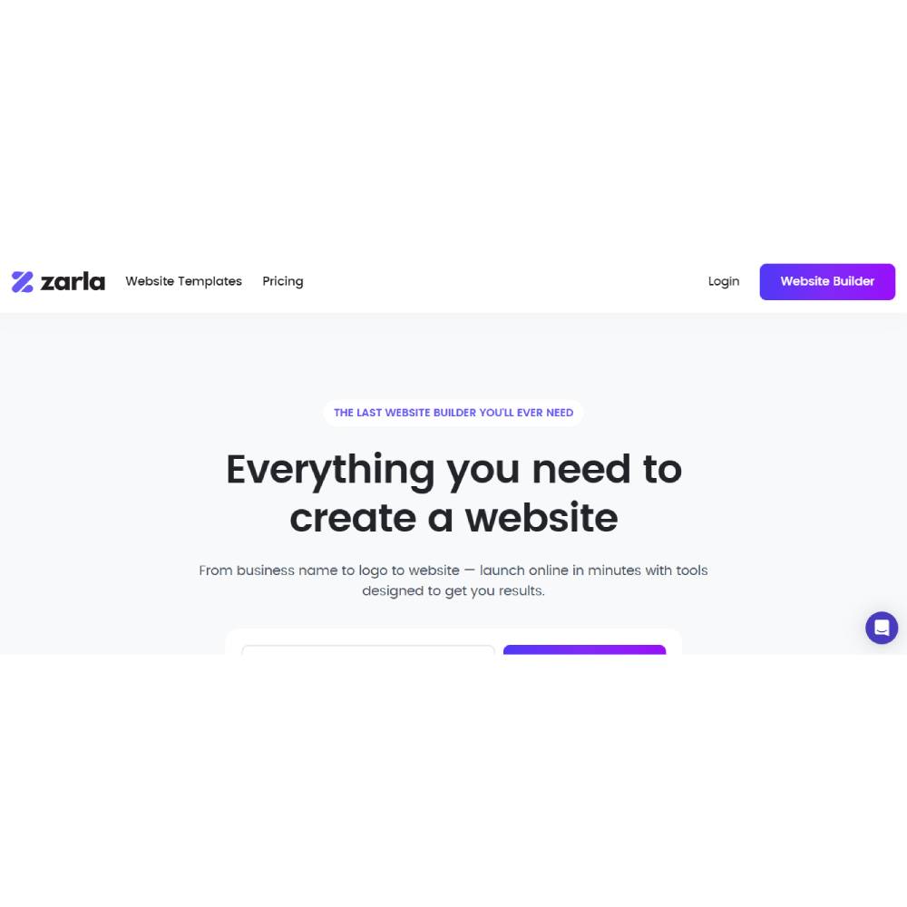 Zarla – Automated Website, Logo & Brand Builder