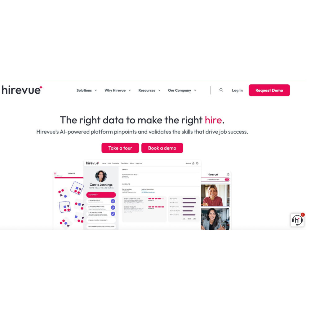 HireVue  – AI-Powered Recruitment & Talent Assessment Platform