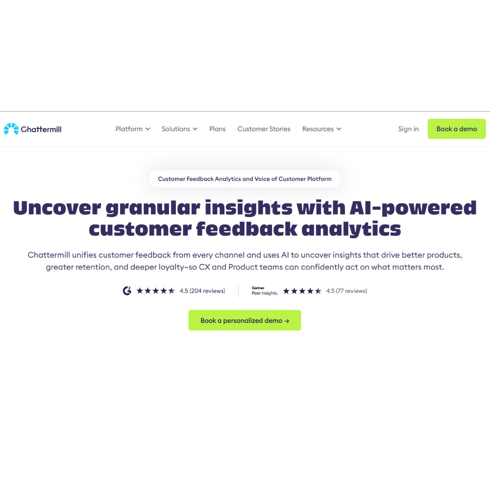 Chattermill – AI-Powered Customer Experience Intelligence