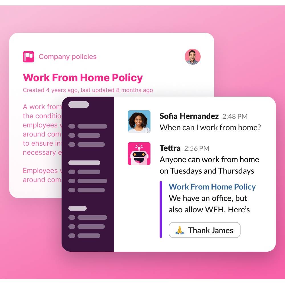 Tettra — AI Knowledge Base and Team Knowledge Platform