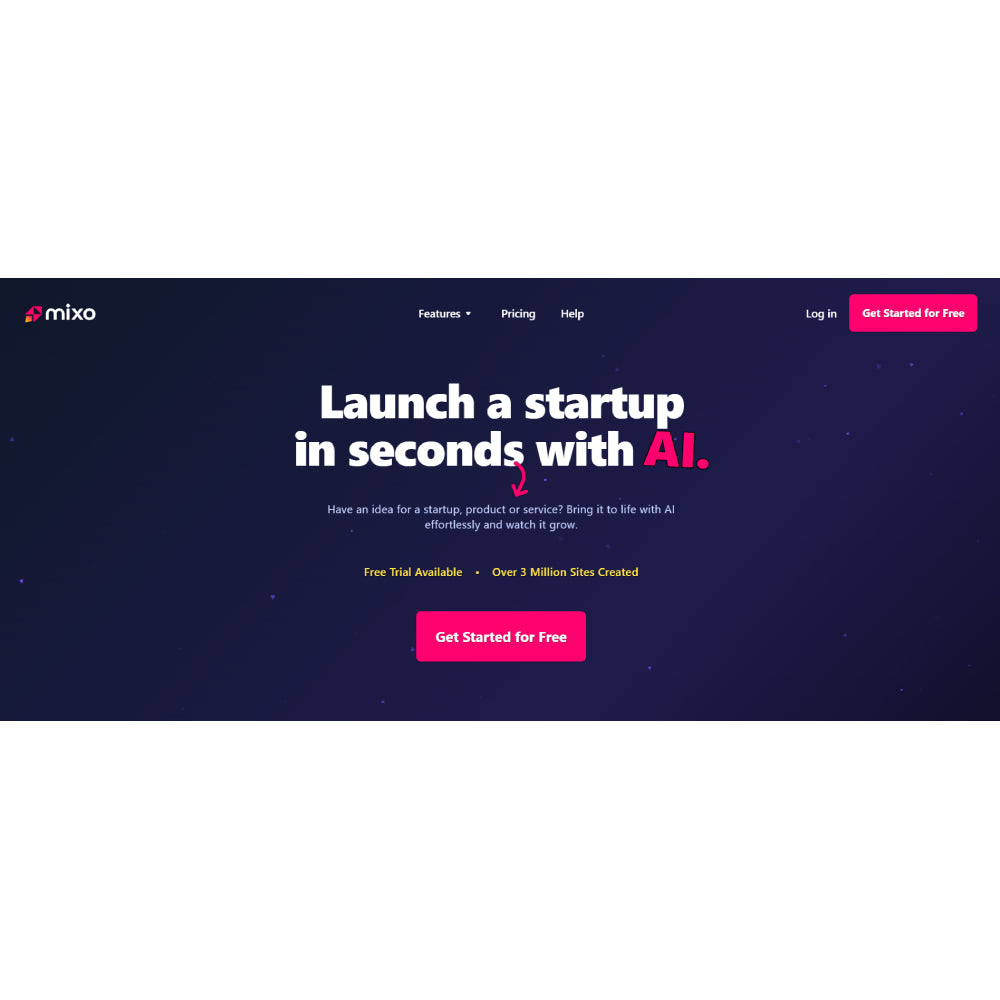 Mixo – AI Startup Builder & Website Creation