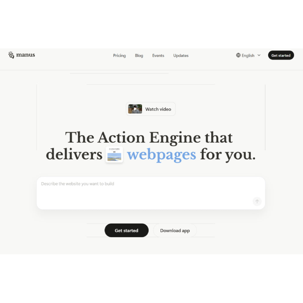 Manus – Interactive AI Tool for Creativity & Productivity