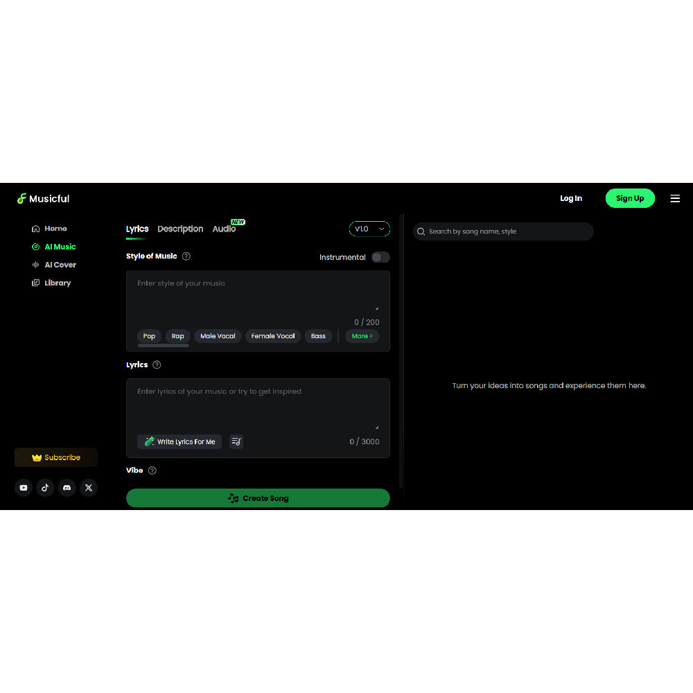 Musicful.ai – AI Song Generator & Music Creator