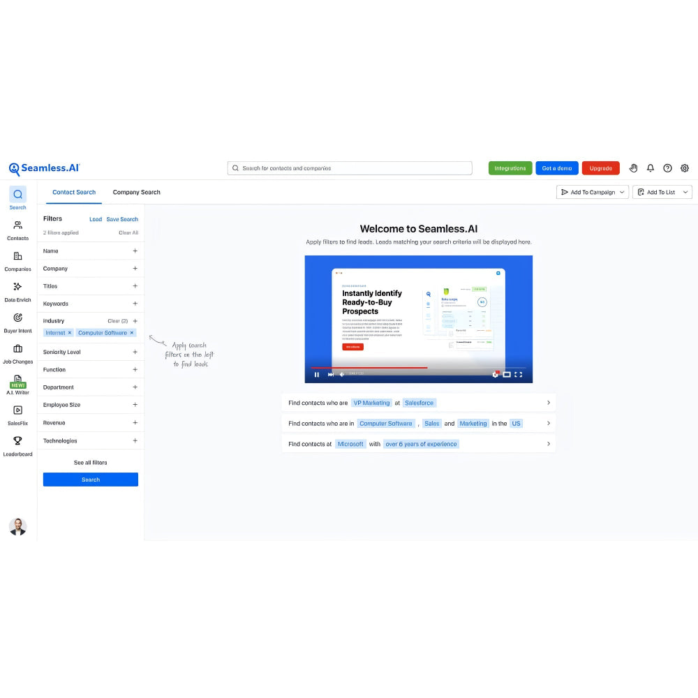 Seamless.AI – AI-Powered Lead Generation & Prospecting