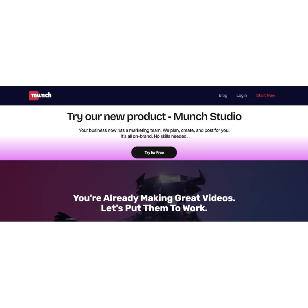 Munch – AI Video Repurposing with Trends & Analytics