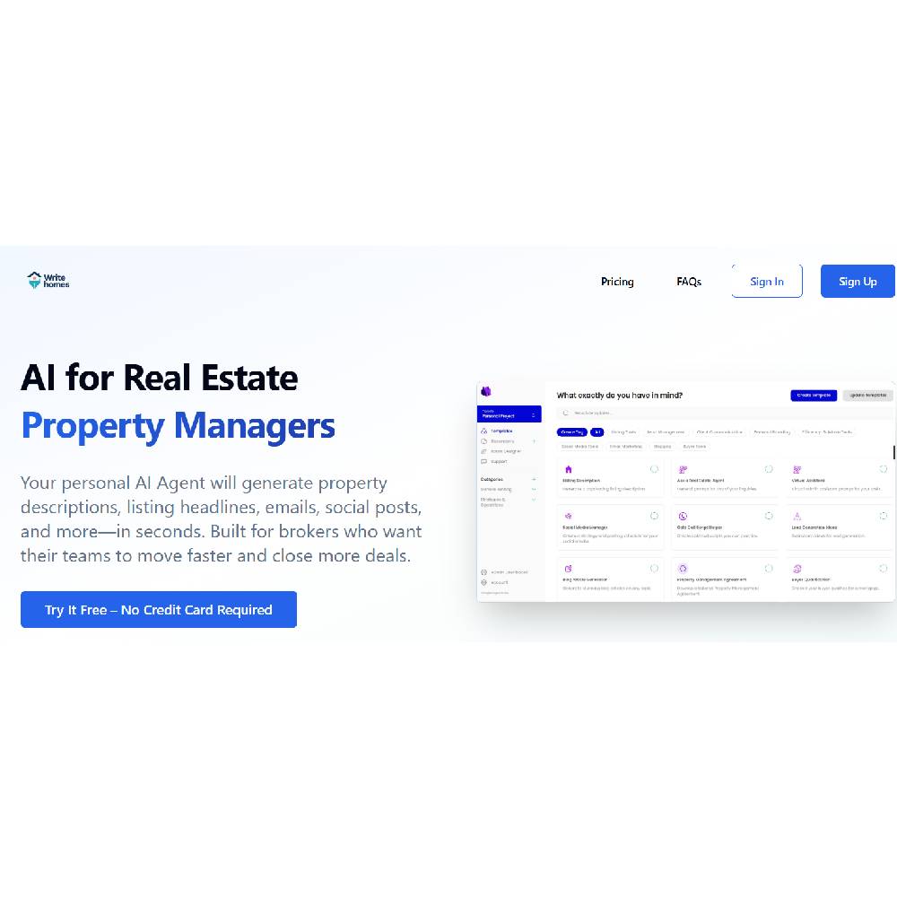 Write.Homes – AI Content Generator for Real Estate