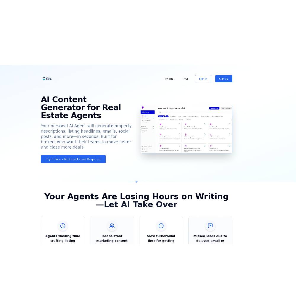 Write.Homes – AI Content Generator for Real Estate