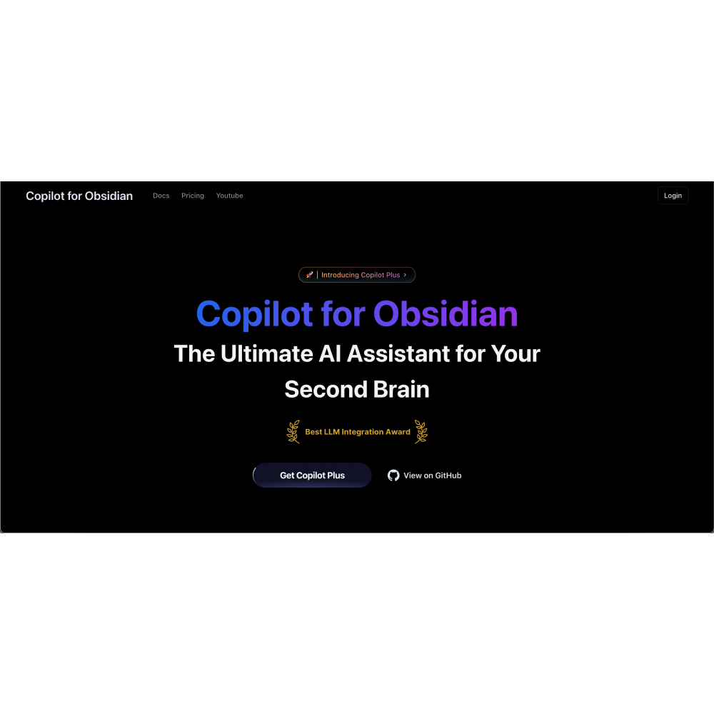 Obsidian Copilot – AI-Powered Personal Knowledge Management Assistant