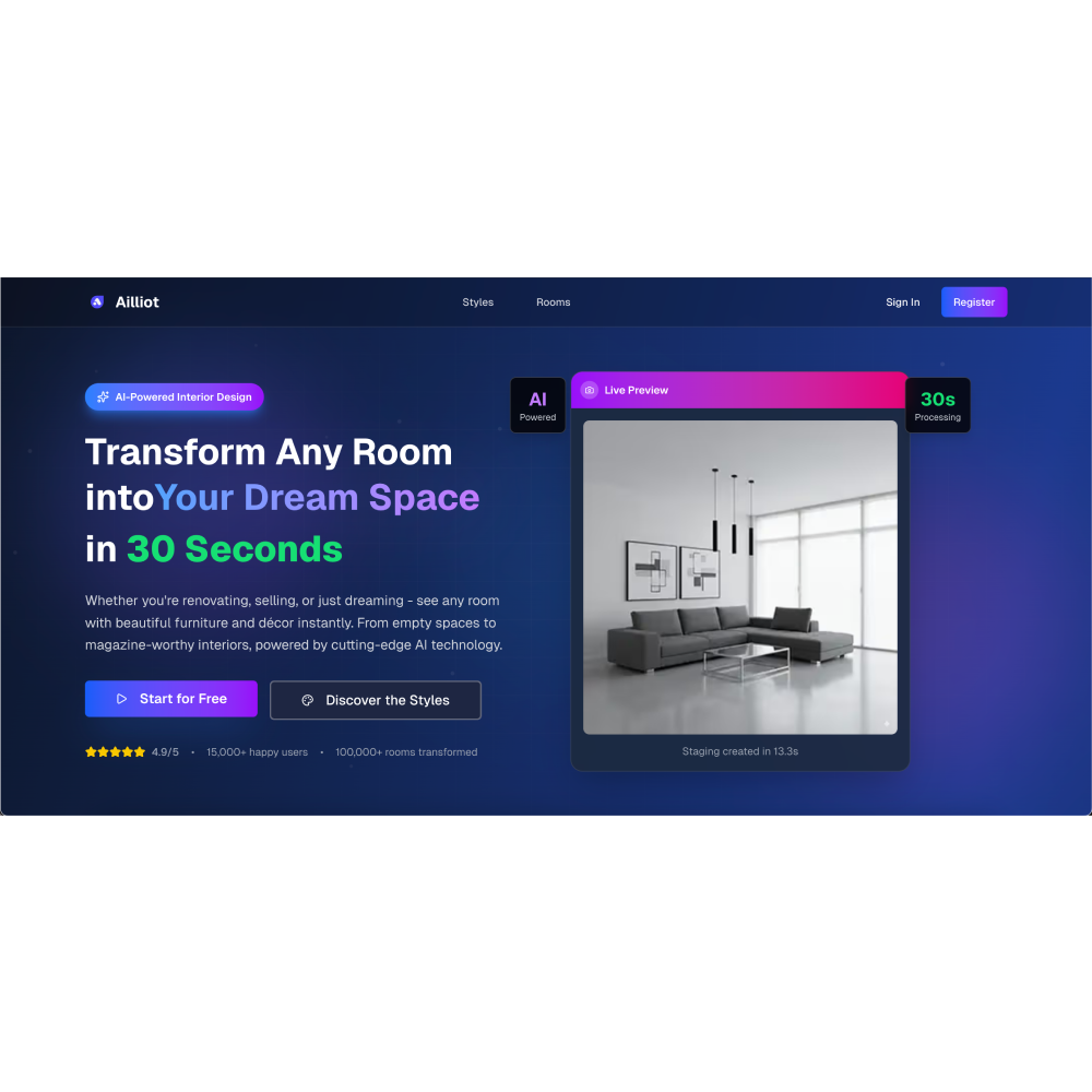Ailliot – AI-Powered Real Estate Marketing Tool