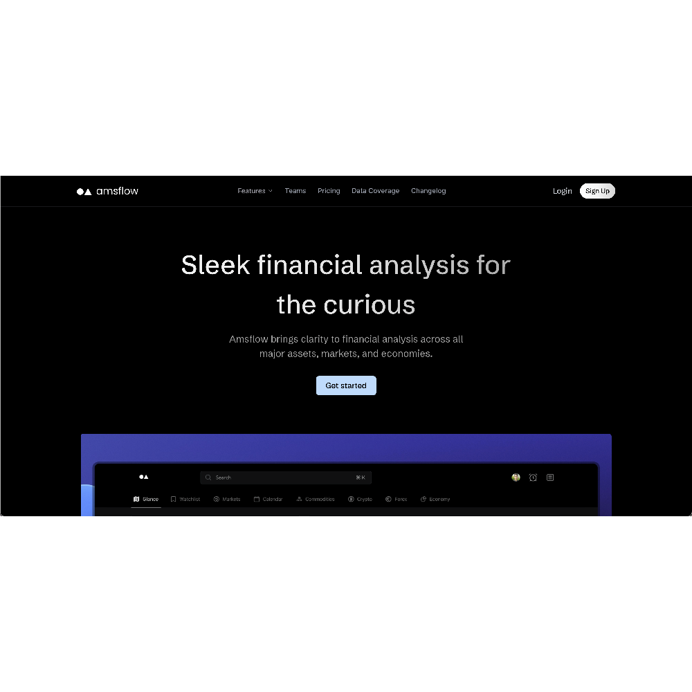 Amsflow – AI-Powered Financial Analysis & Investment Intelligence