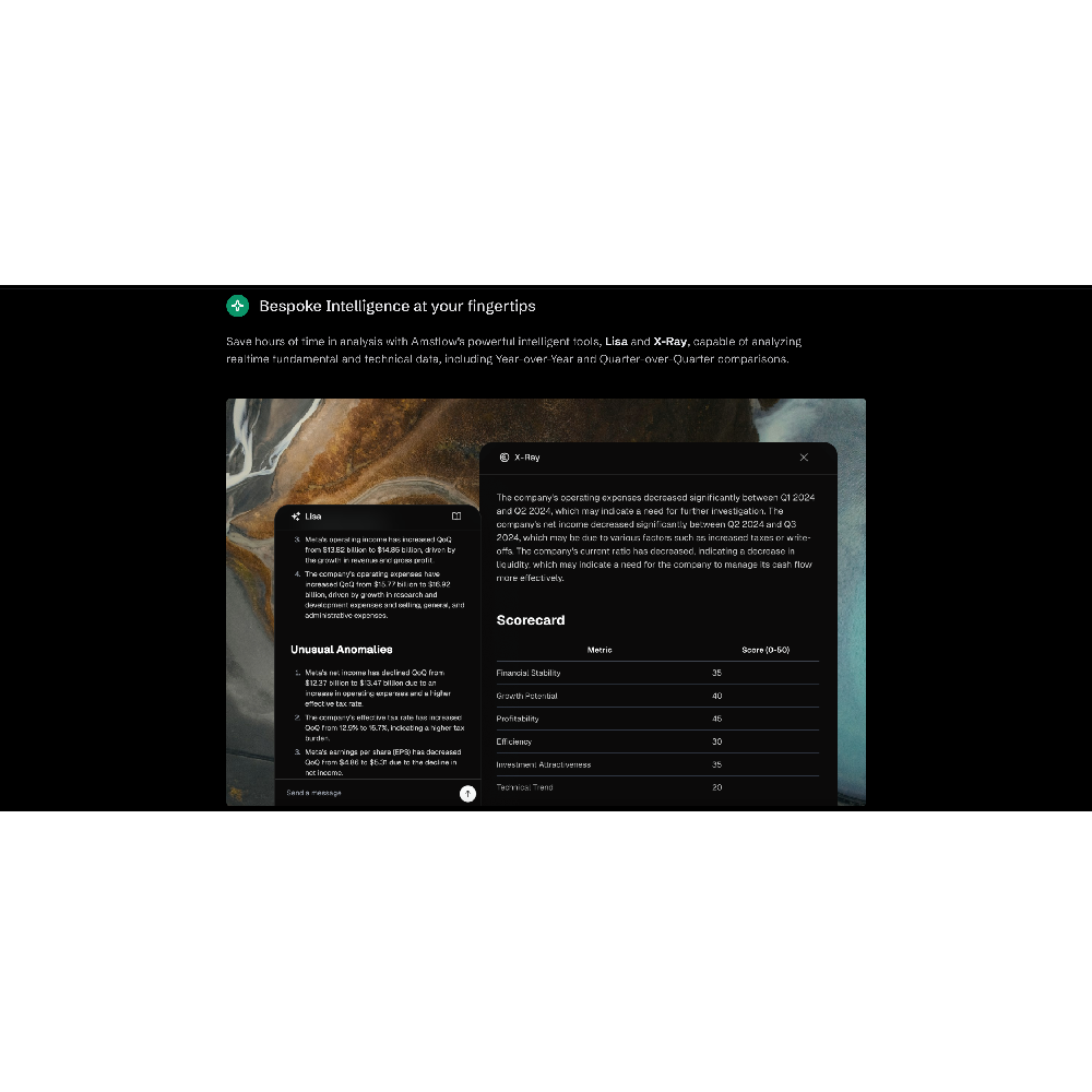 Amsflow – AI-Powered Financial Analysis & Investment Intelligence