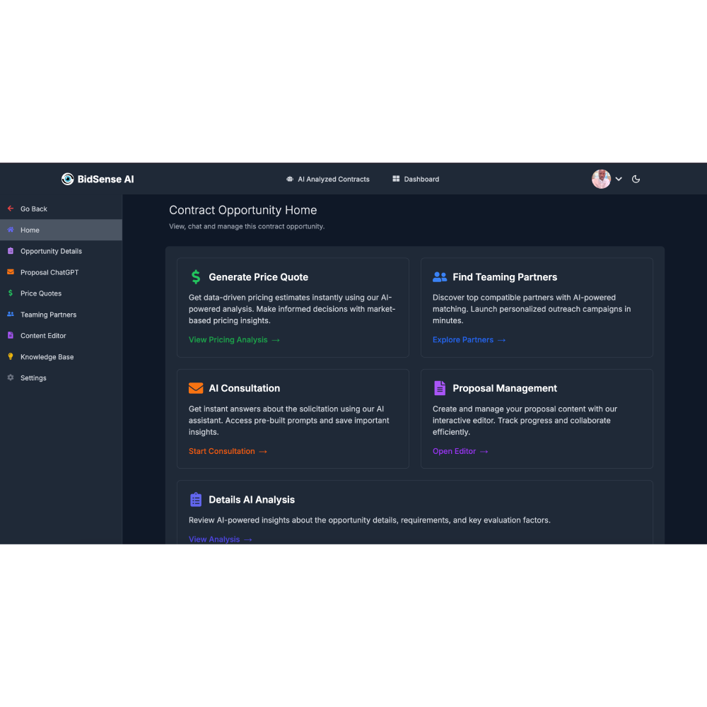 BidSense AI – Smart AI Bid Management & Proposal Optimization