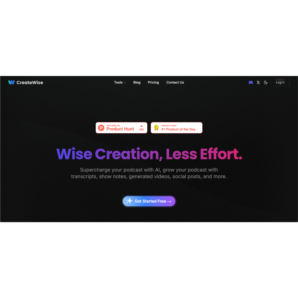 CreateWise AI – Smart Podcast Editing & Content Repurposing