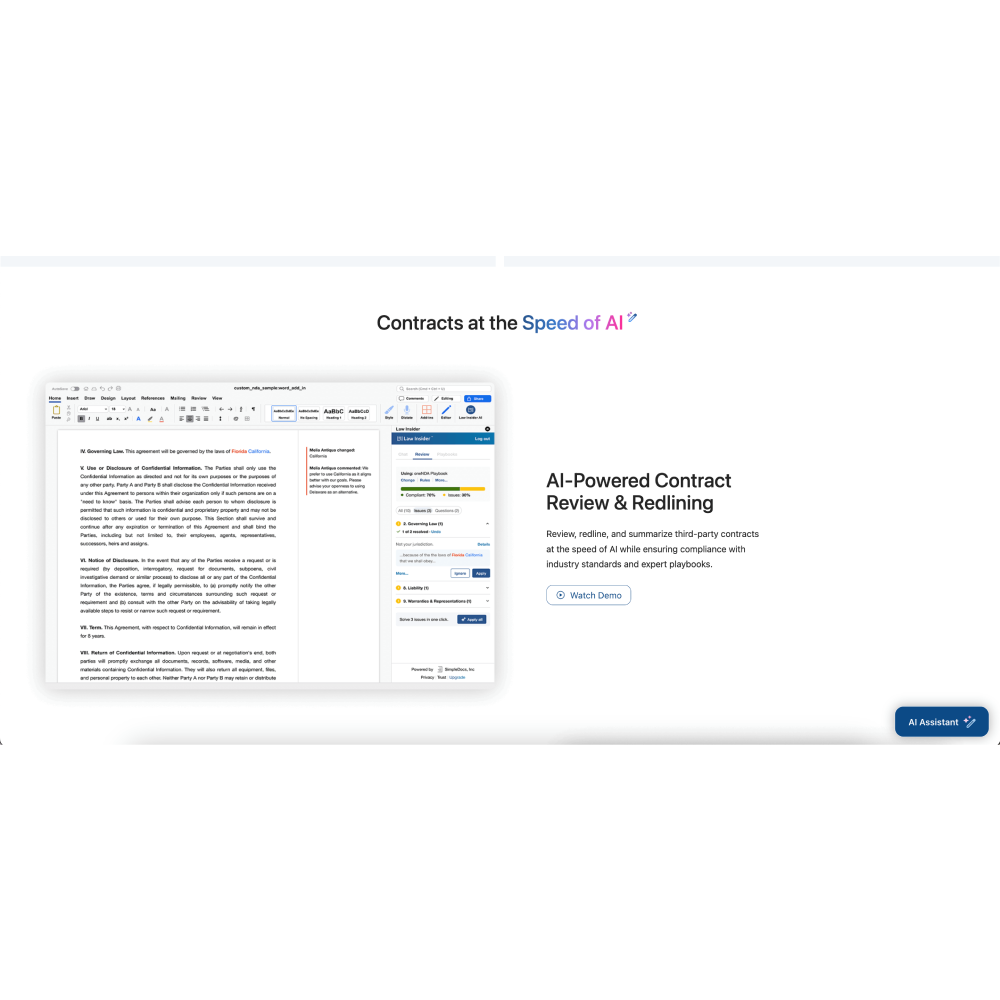 Law Insider – AI-Powered Contract Drafting & Review