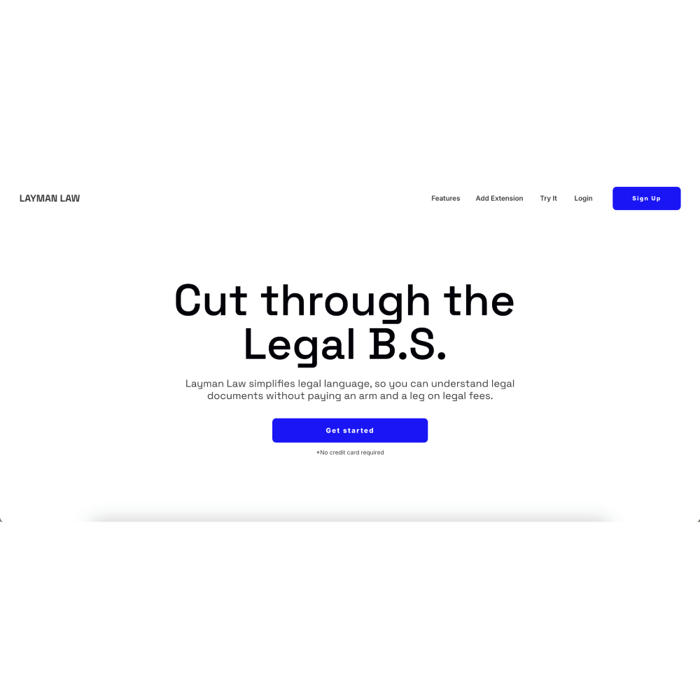 Layman Law – AI Legal Assistant for Simplified Legal Guidance