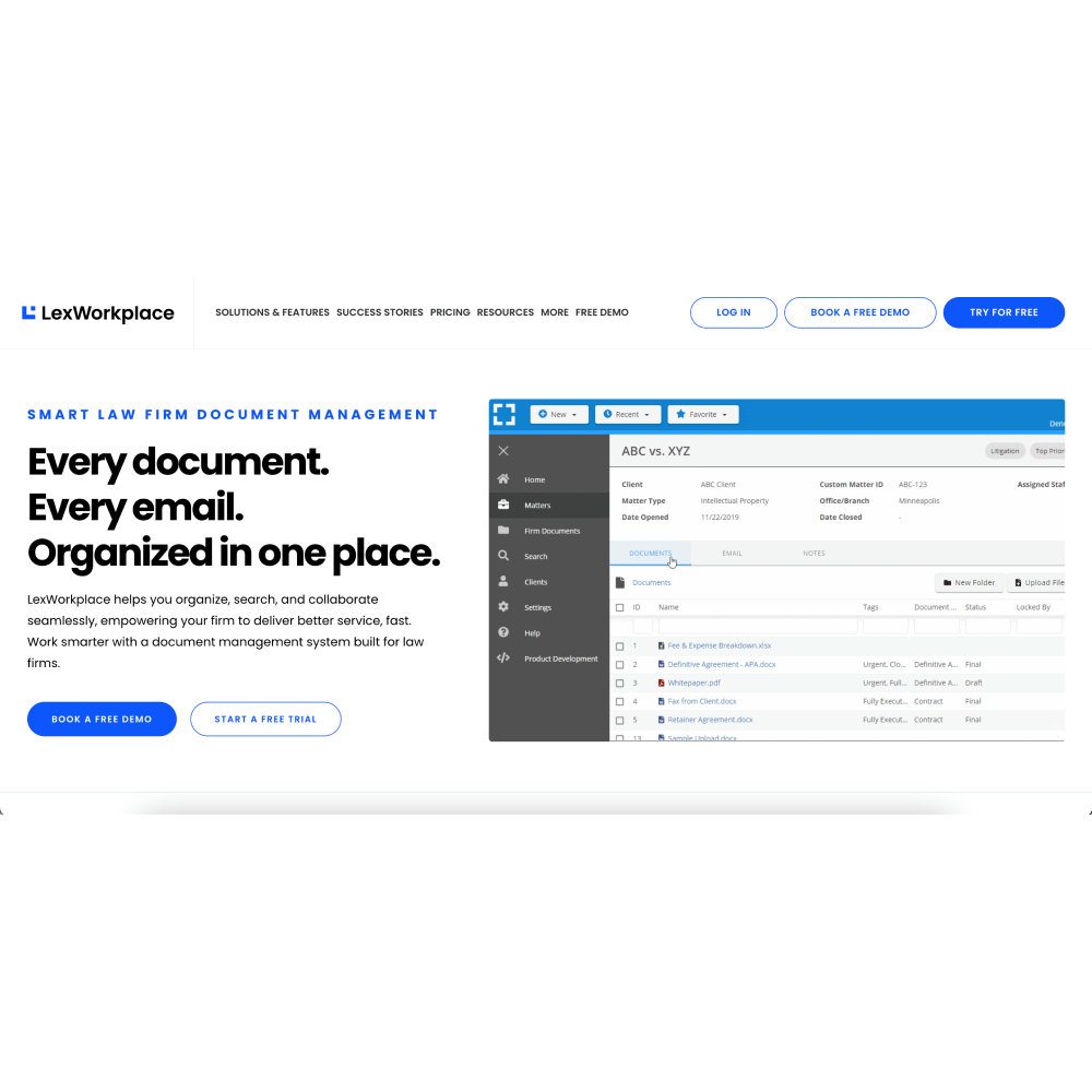 LexWorkplace – AI-Powered Legal Document Management System