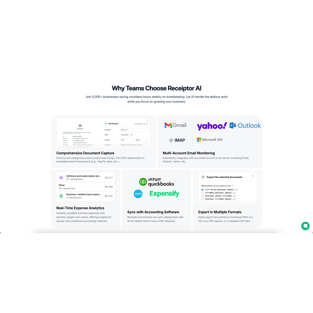 Receiptor AI – Automated Bookkeeping & Expense Management