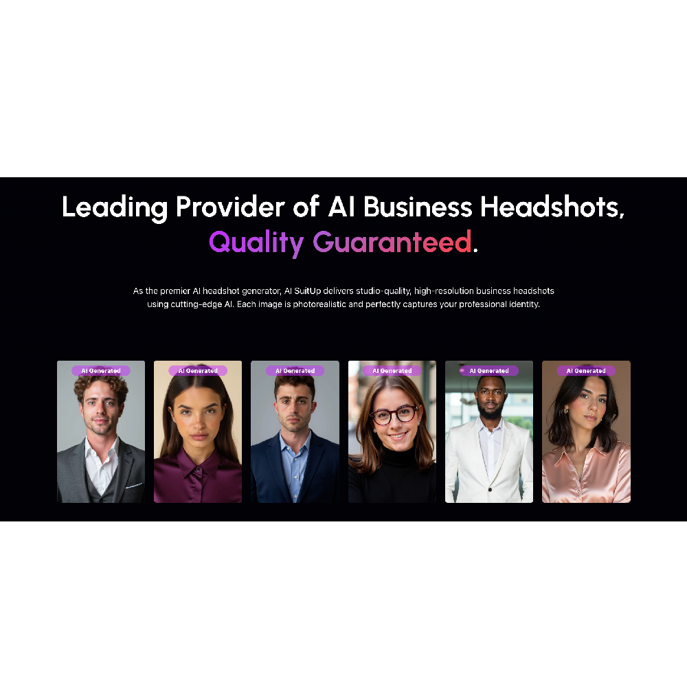 AI SuitUp – Professional AI Headshot Generator