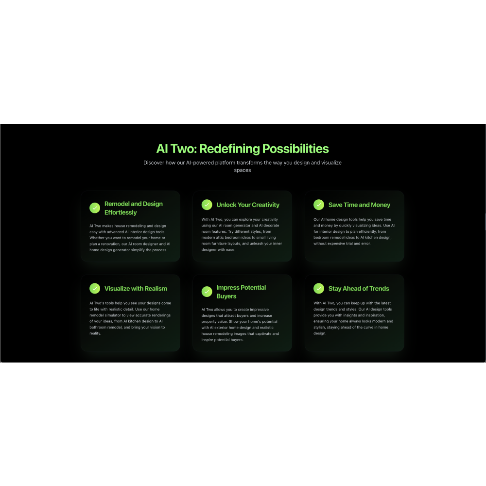 AI Two – AI Interior & Exterior Design Made Easy