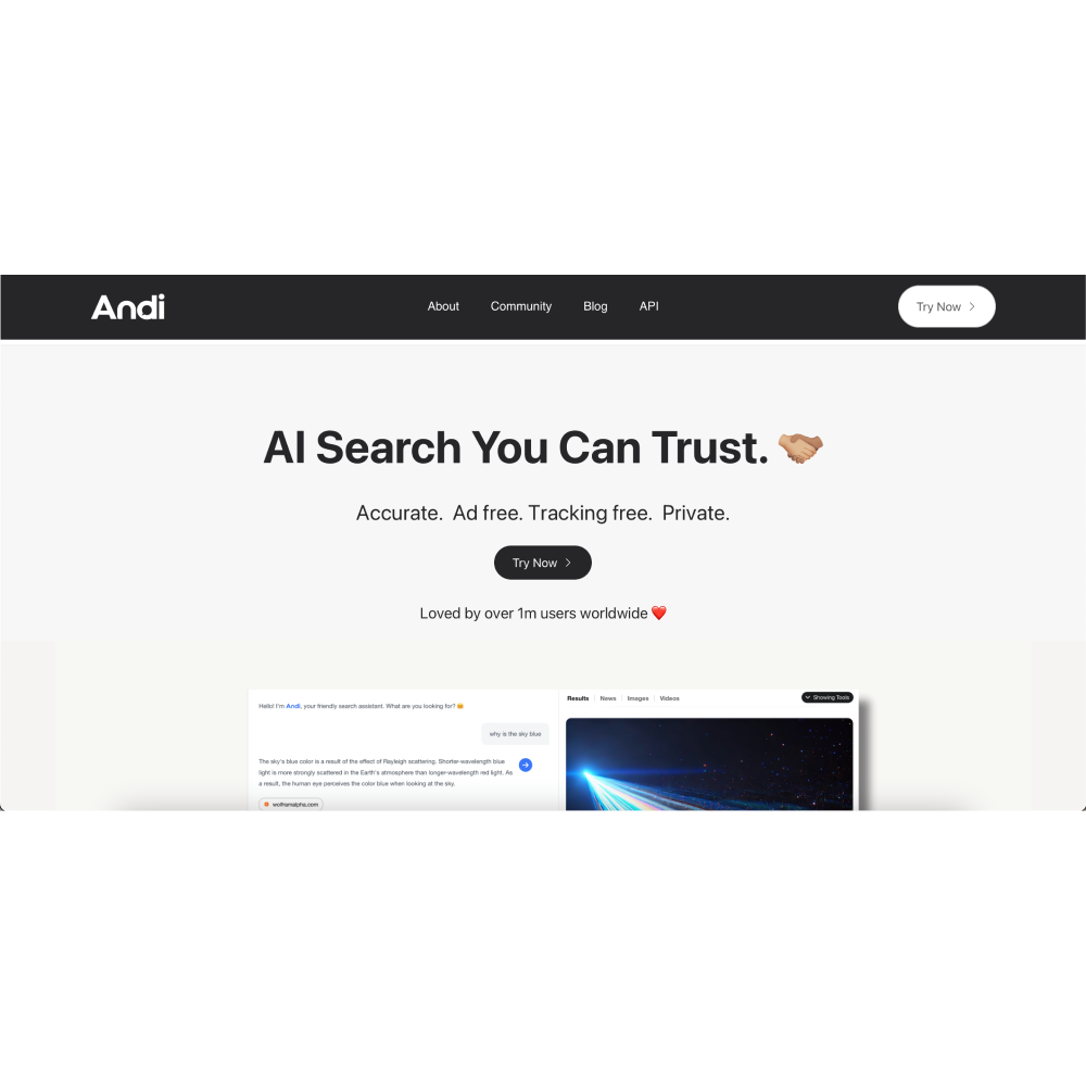 Andi Search – AI-Powered Search Assistant