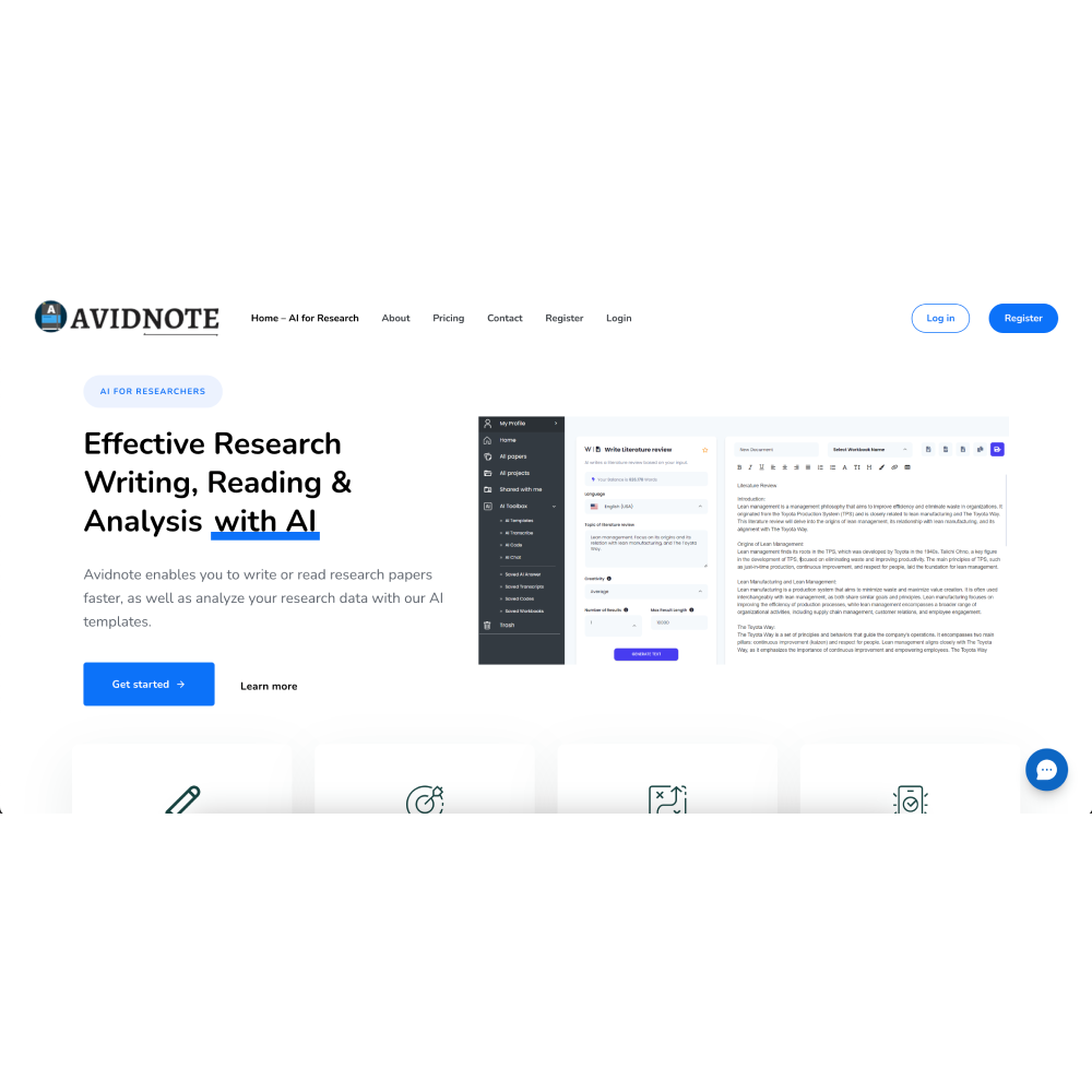 Avidnote – AI Research Assistant for Smarter Academic Work