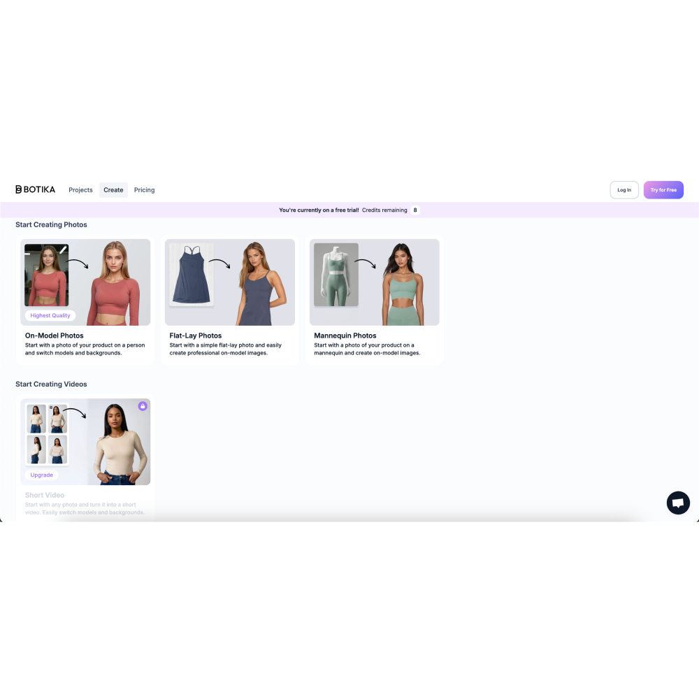 Botika – AI-Generated Fashion Photography & Virtual Model Platform