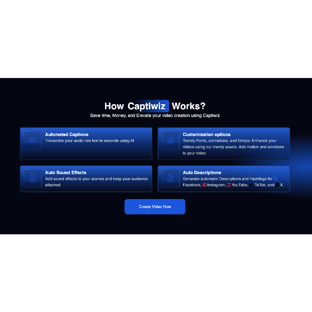 Captiwiz – AI Video Editing & Captioning Made Easy
