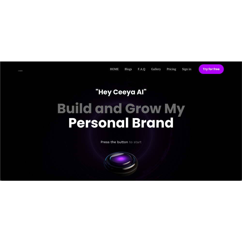 Ceeya – AI Personal Branding & Monetization Platform
