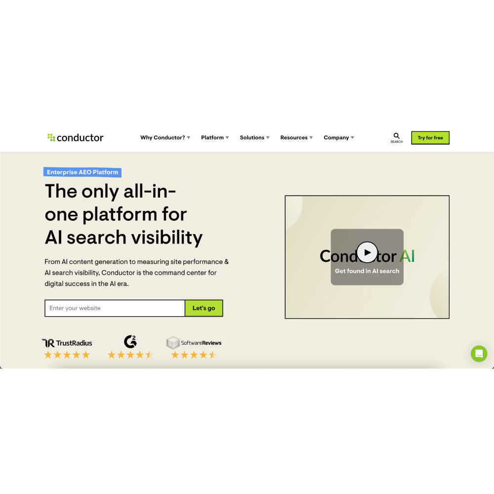 Conductor – AI-Powered Website Optimization & Intelligence Platform
